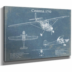 Cessna 170 Original Blueprint Art