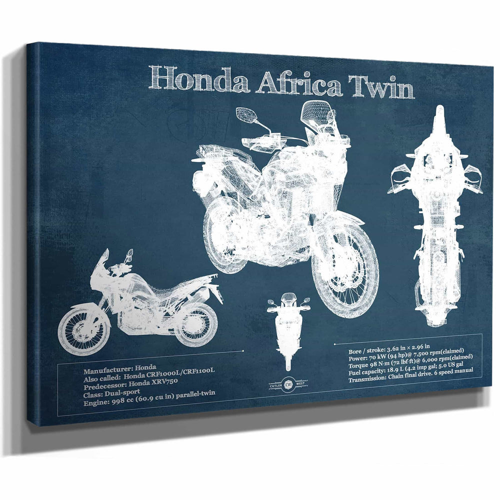 Honda CRF1000L/CRF1100 Africa Twin Motorcycle Patent Print