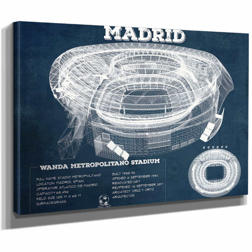 Atlético Madrid FC Wanda Metropolitano Stadium Soccer Print