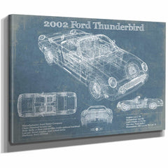 2002 Ford Thunderbird Original Blueprint Art