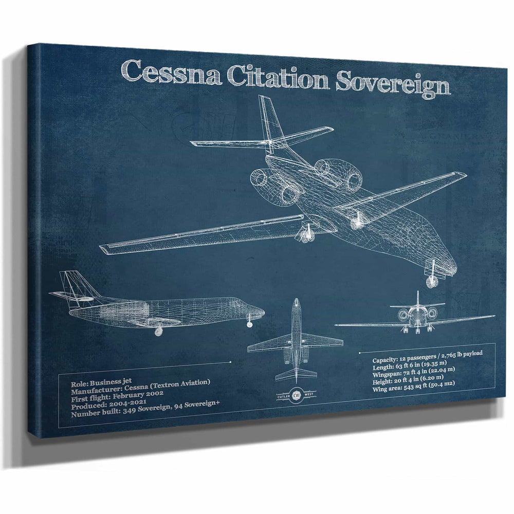 Cessna Citation Sovereign Original Blueprint Art