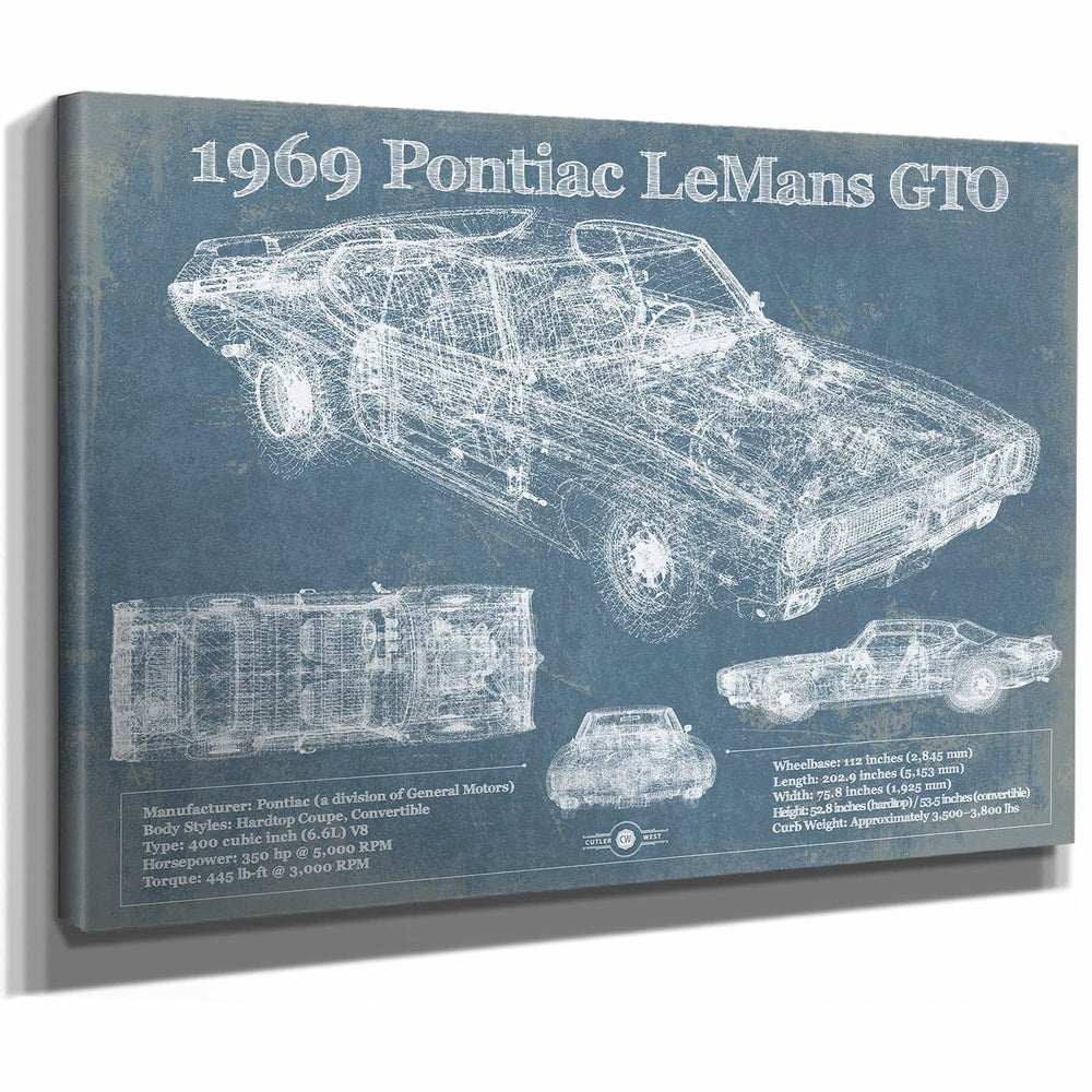 1969 Pontiac LeMans GTO Vintage Auto Print