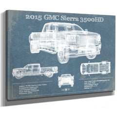 2015 GMC Sierra 3500HD Vintage Blueprint Auto Print