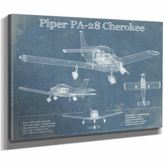Piper PA-28 Cherokee Original Blueprint Art