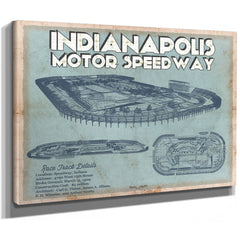 Indianapolis Motor Speedway Blueprint NASCAR Race Track Print