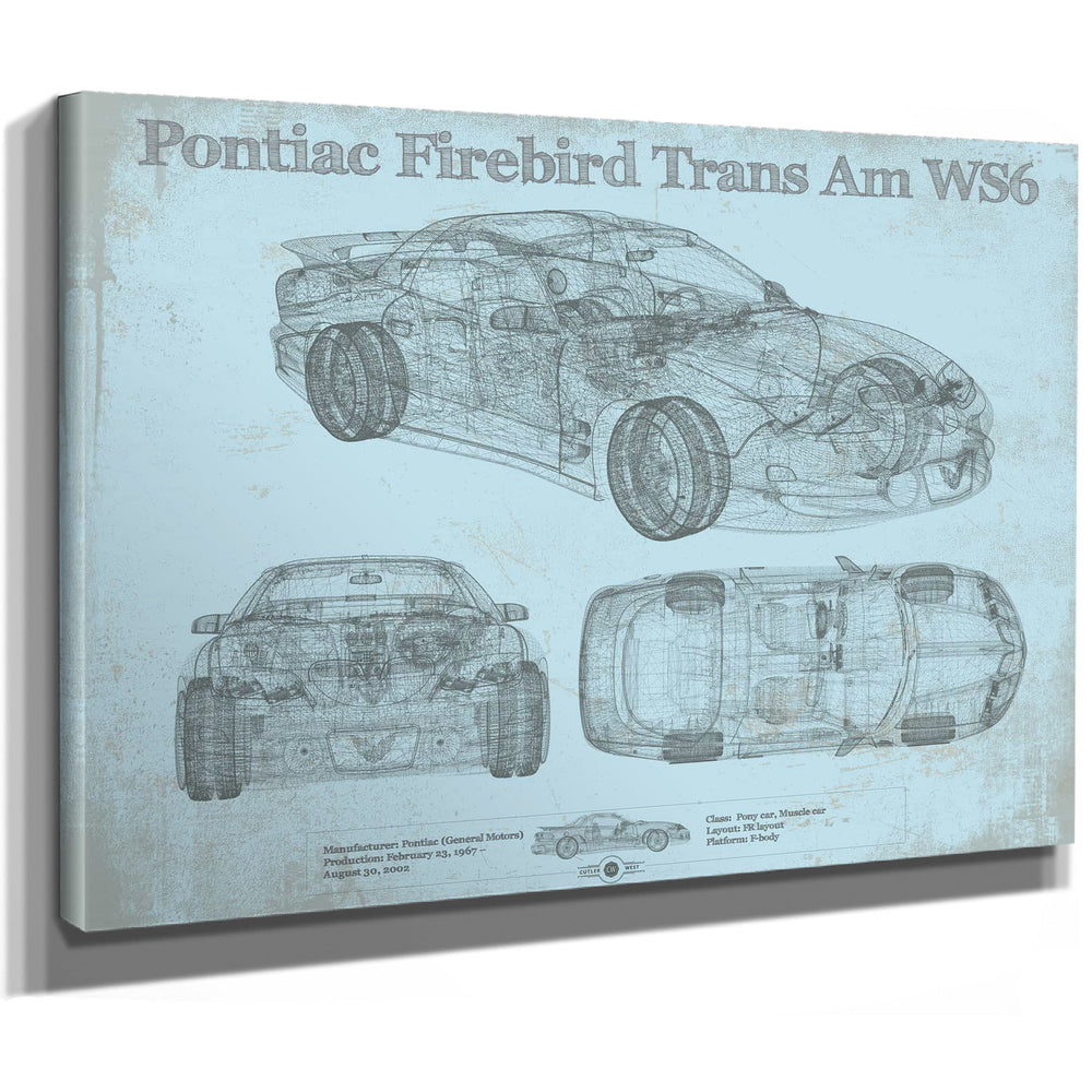 Pontiac Firebird Trans Am WS6 Vintage Auto Print