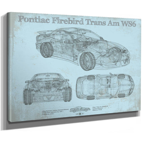 Pontiac Firebird Trans Am WS6 Vintage Auto Print