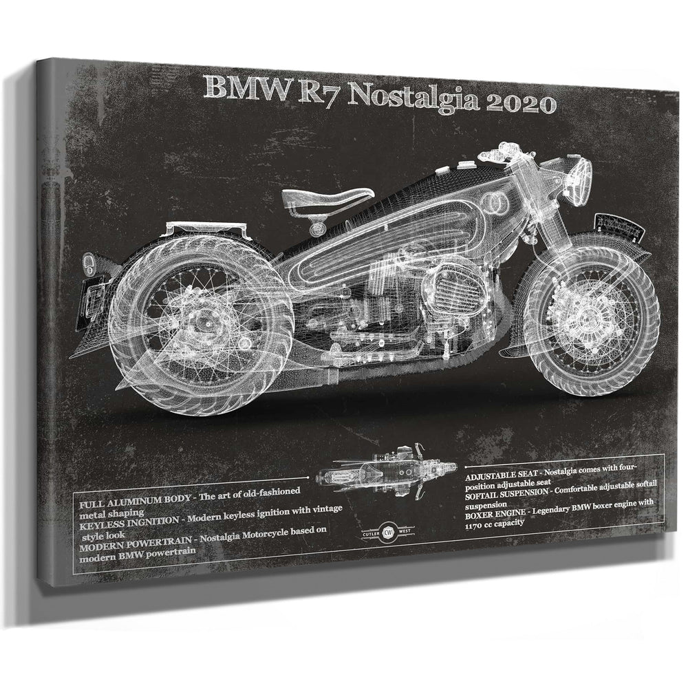 BMW R7 Nostalgia 2020 Blueprint Motorcycle Patent Print