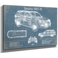 Isuzu MU-X Vintage Blueprint Auto Print