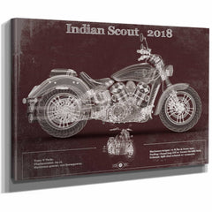 Indian Scout 2018 Motorcycle Patent Print