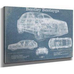 2017 Bentley Bentayga Vintage Car Print
