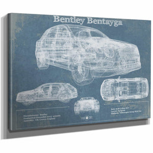 2017 Bentley Bentayga Vintage Car Print