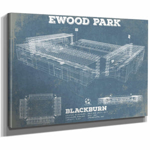 Blackburn Rovers FC Vintage Ewood Park Soccer Print