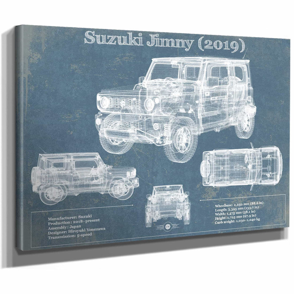 Suzuki Jimney 2019 Vintage Blueprint Auto Print