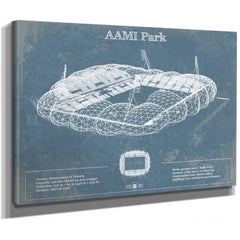 AAMI Park Vintage Australia Rugby and Soccer Stadium Print
