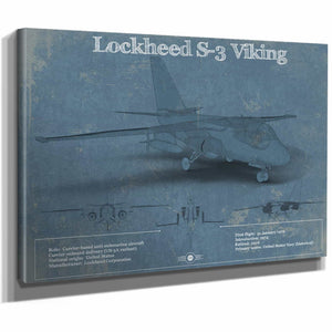 Lockheed S-3 Viking Aircraft Patent Blueprint Original Design Wall Art