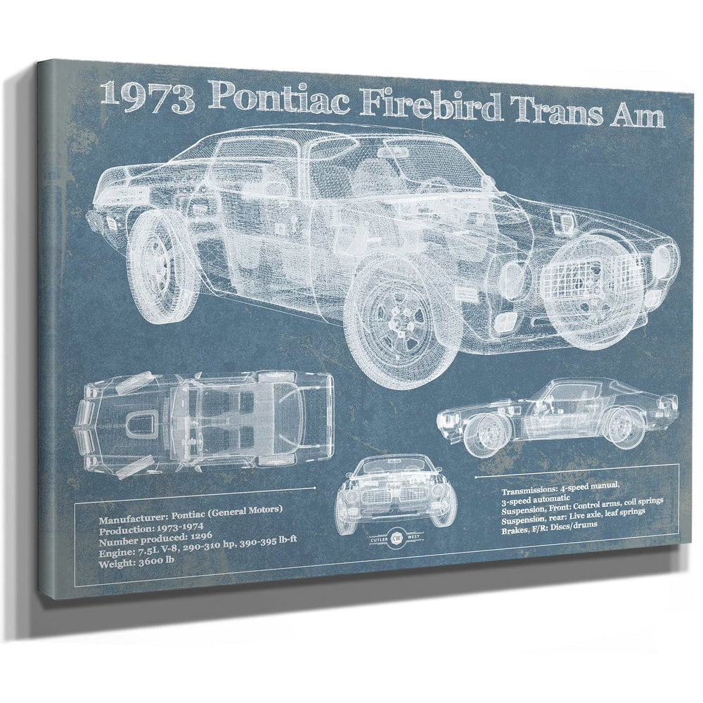 1973 Pontiac Firebird Trans Am Vintage Auto Print