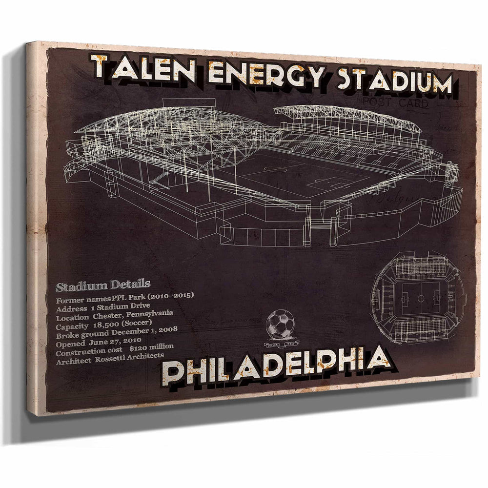 Philadelphia Union F.C. -  Vintage Talen Energy Stadium MLS Soccer Print