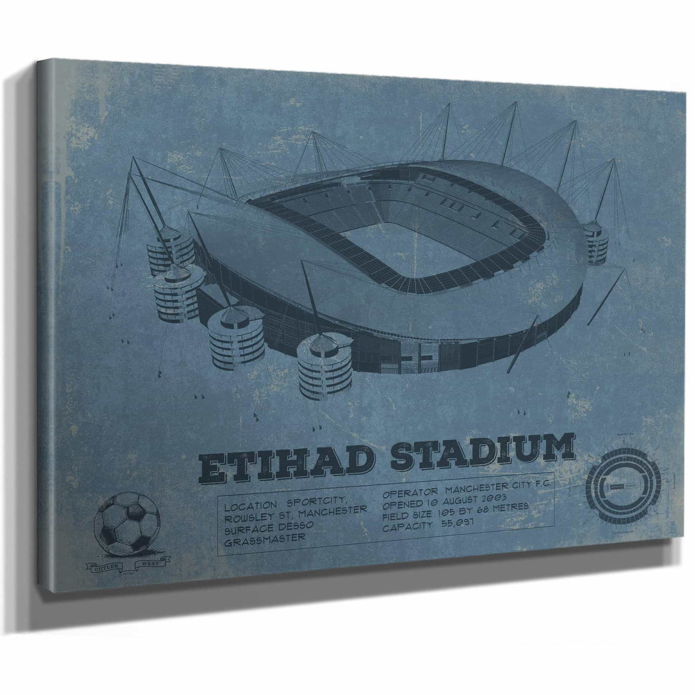 Manchester City FC- Etihad Stadium Soccer Print