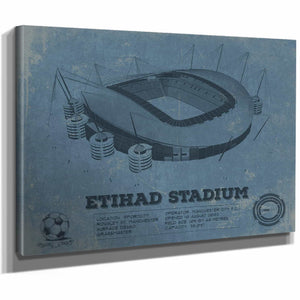 Manchester City FC- Etihad Stadium Soccer Print