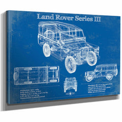 Land Rover Series III 109" Blueprint Vintage Auto Patent Print