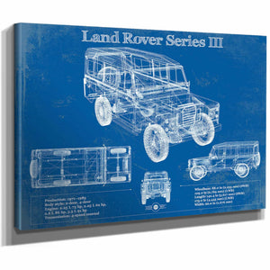 Land Rover Series III 109" Blueprint Vintage Auto Patent Print