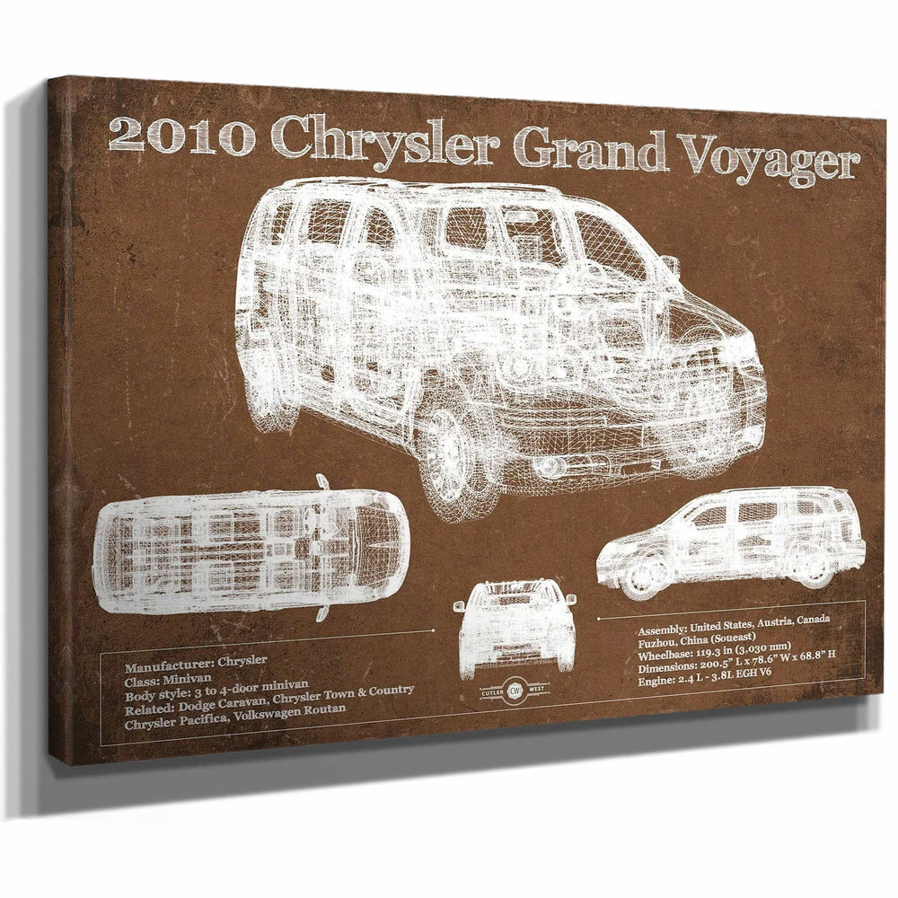2010 Chrysler Grand Voyager Vintage Blueprint Auto Print