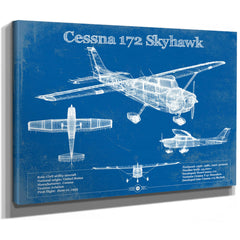 Cessna 172 Skyhawk Original Blueprint Art