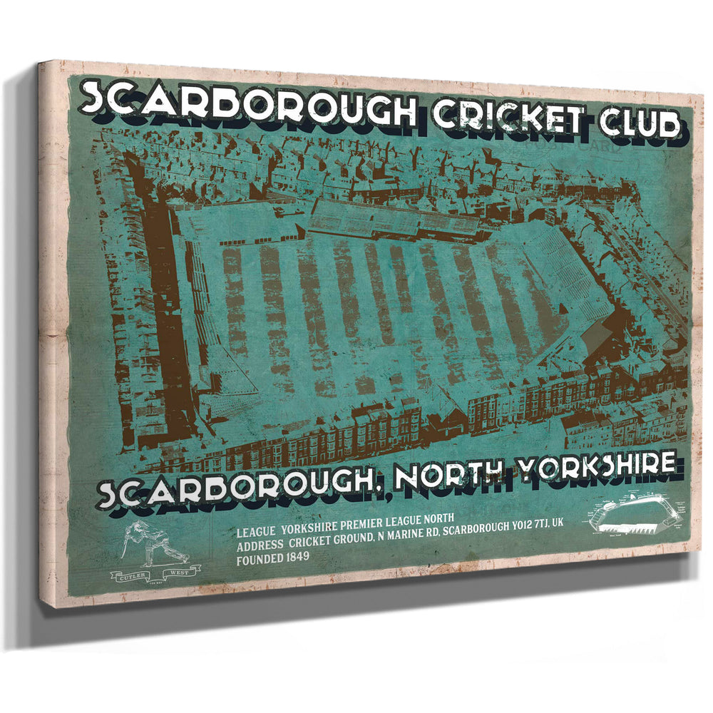 Scarborough Cricket - Vintage Cricket UK Print