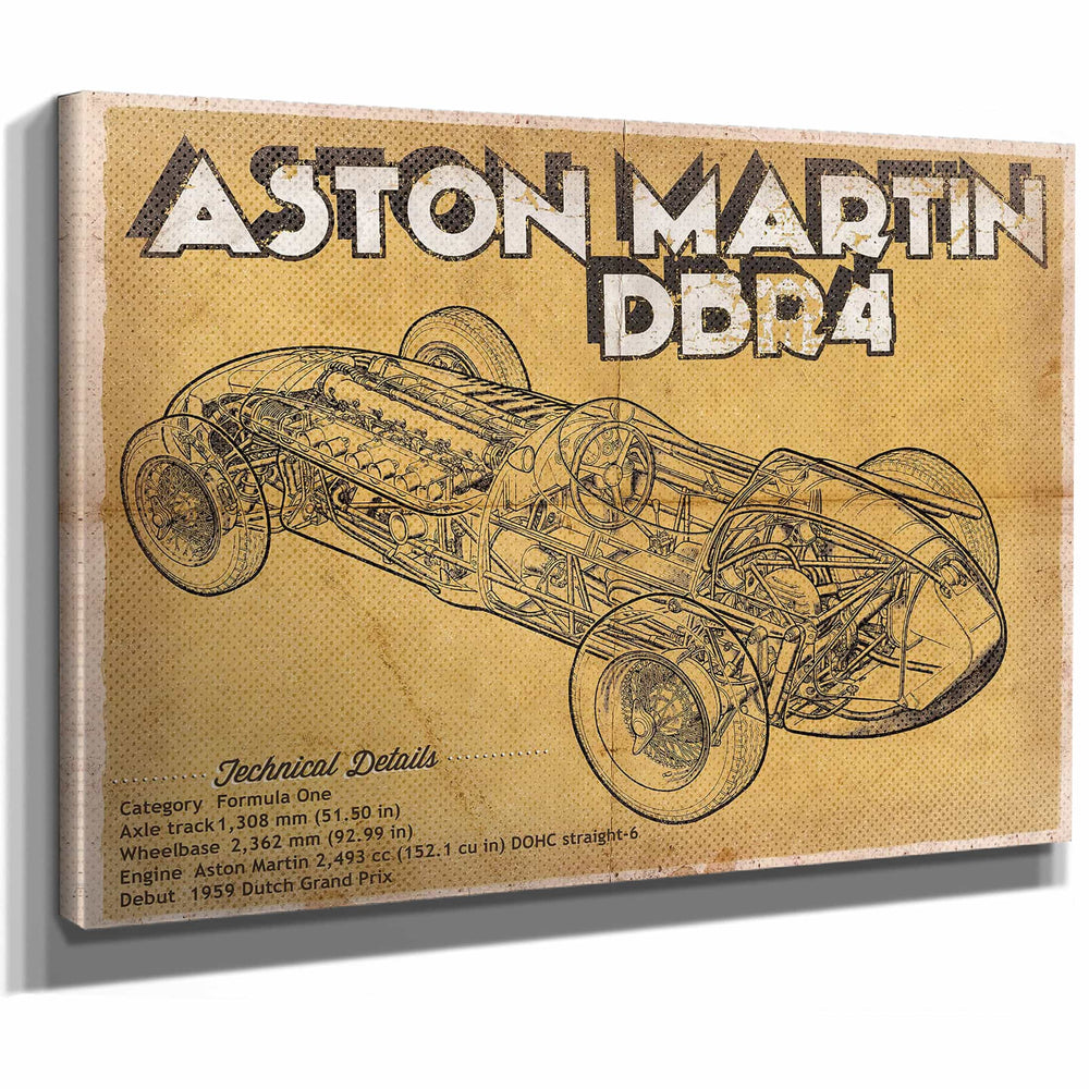 Aston Martin DBR4 Formula One Race Car Print
