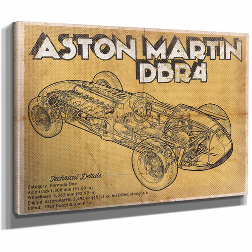 Aston Martin DBR4 Formula One Race Car Print