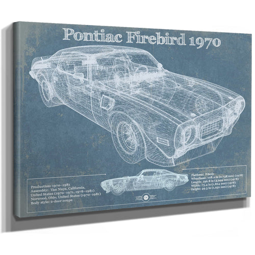 1970 Pontiac Firebird Vintage Auto Print