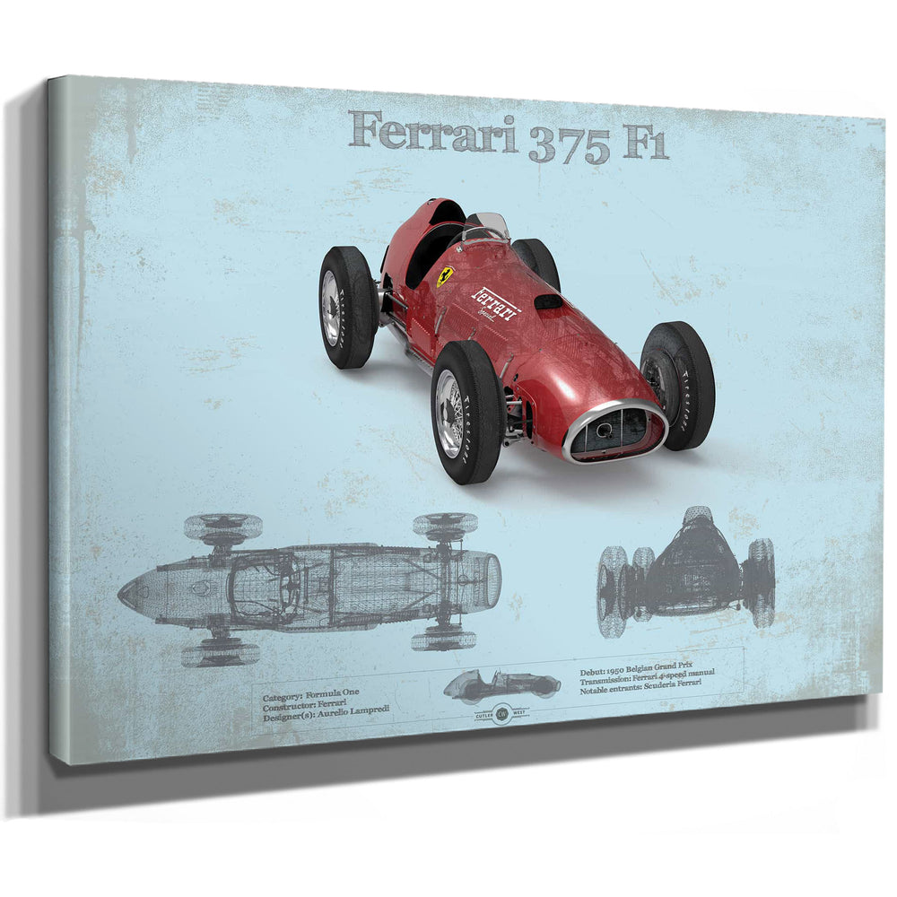 Vintage Ferrari 375 Formula One Race Car Print