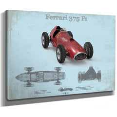 Vintage Ferrari 375 Formula One Race Car Print