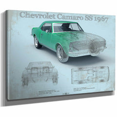 1967 Camaro SS 1967 Original Vintage Car Print