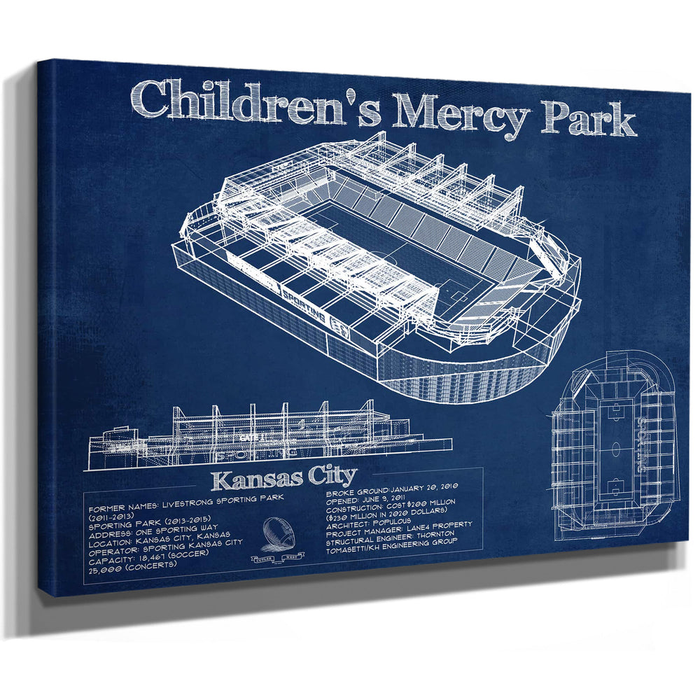 Kansas City Children's Mercy Park Vintage Soccer MLS Print