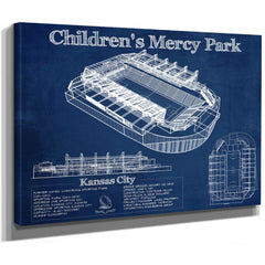 Kansas City Children's Mercy Park Vintage Soccer MLS Print