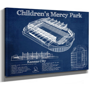 Kansas City Children's Mercy Park Vintage Soccer MLS Print