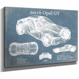 2016 Opel GT Concept Original Vintage Car Print