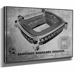 Real Madrid Football Club - Santiago Bernabéu Stadium Stadium Soccer Team Color Print