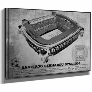 Real Madrid Football Club - Santiago Bernabéu Stadium Stadium Soccer Team Color Print