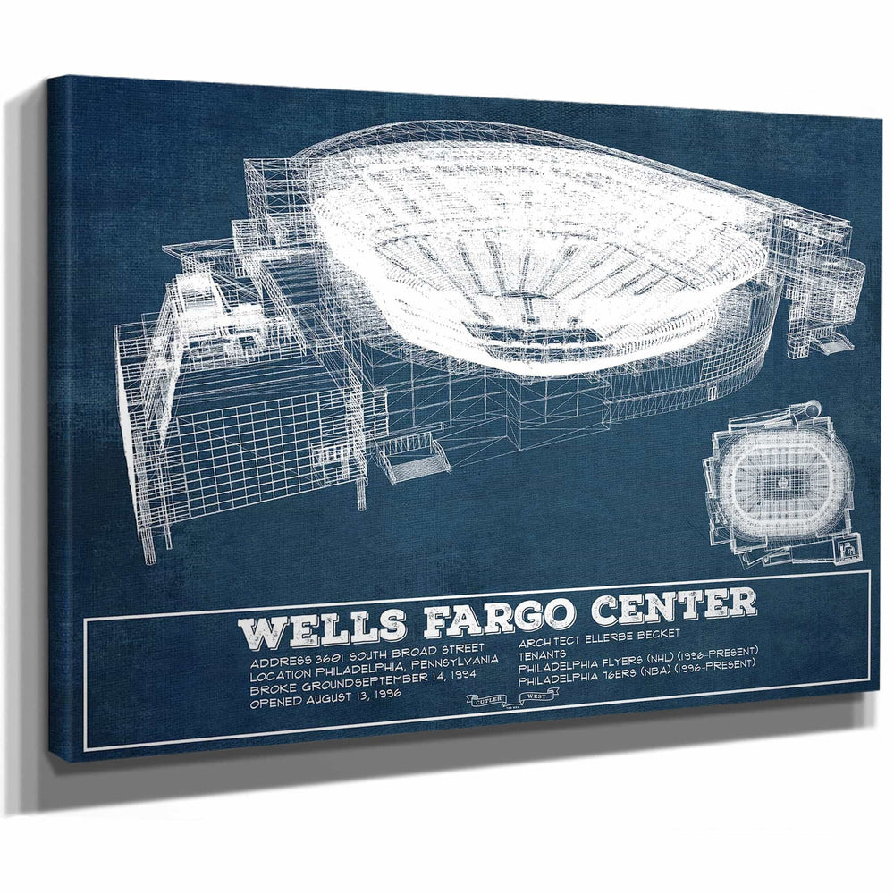 Philadelphia Flyers Wells Fargo Center Philadelphia Seating Chart - Vintage Hockey Print