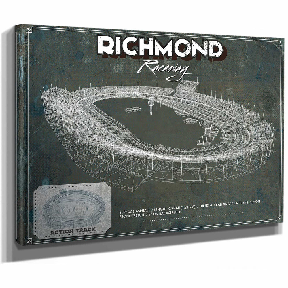 Richmond Raceway NASCAR Race Track Print
