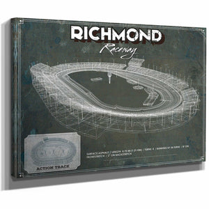 Richmond Raceway NASCAR Race Track Print