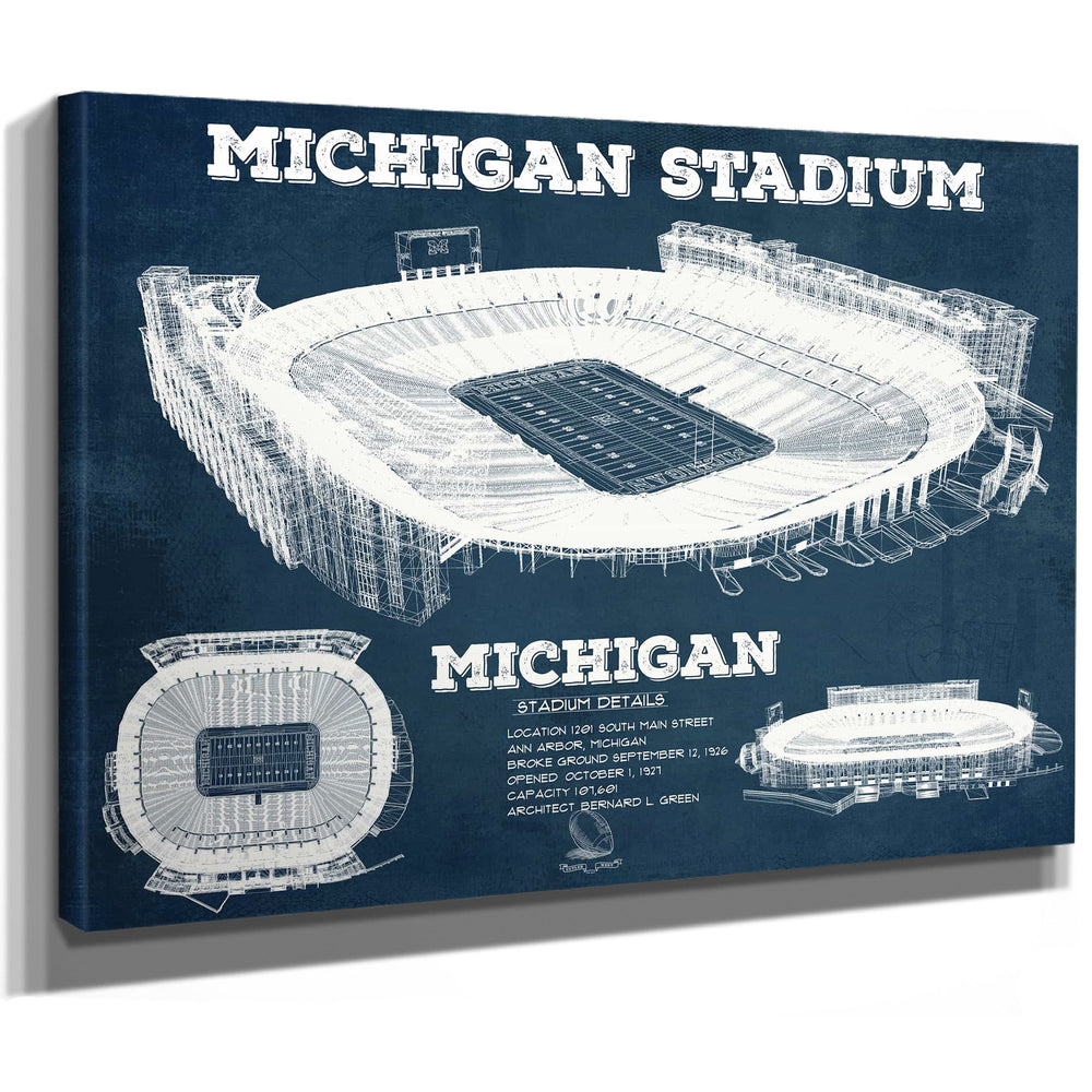 Michigan State Spartans - Spartan Stadium Vintage Football Team Art