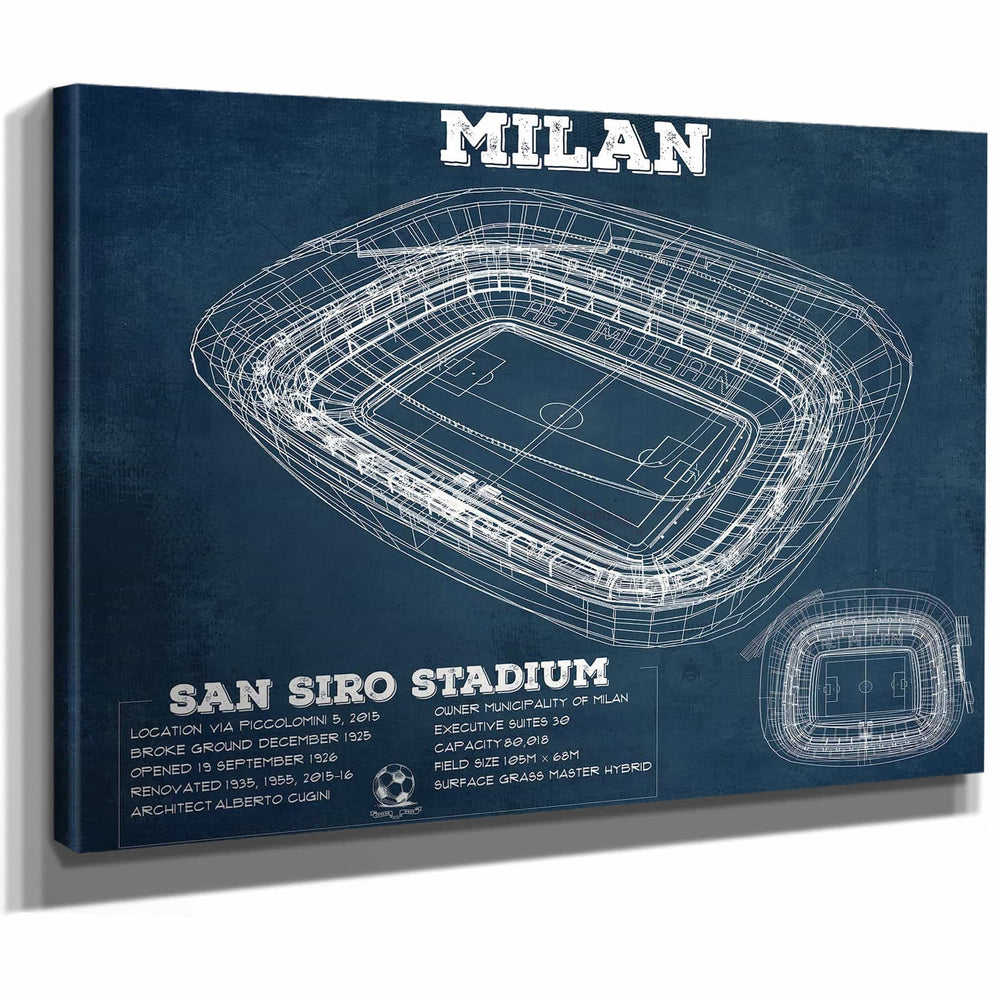 AC Milan San Siro Stadium Soccer Print