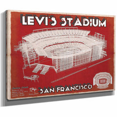 Vintage San Francisco 49ers - Levi's Stadium NFL Print