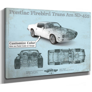 Pontiac Firebird Trans Am SD 455 (1973) Vintage Auto Print