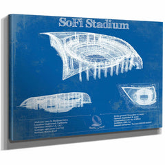 Los Angeles Chargers - SoFi Stadium Vintage Football Print