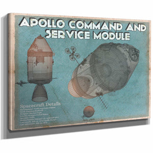 Apollo command and service module NASA Aviation Space Print